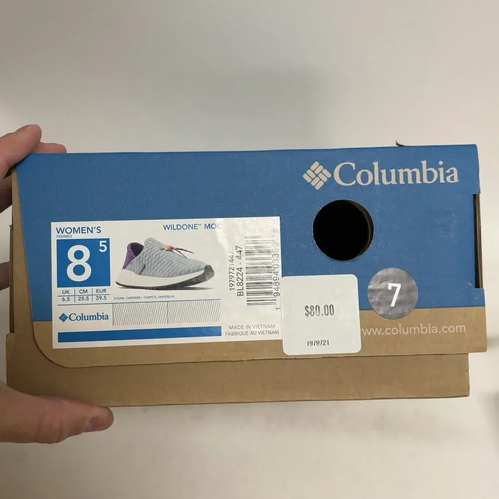 COLUMBIA Women’s Size 8.5 Wildone Moc SlipOn Sneakers Brand New In Box